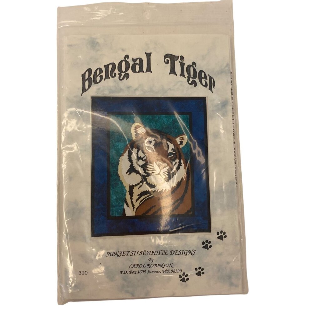 Bengal Tiger Sunset Silhouette Designs‎ By Carol Robinson quilt pattern